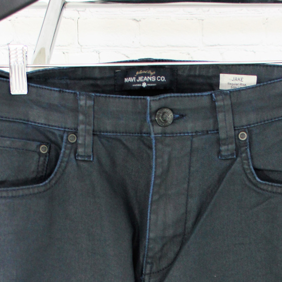 Mavi JAKE REGULAR-RISE SLIM LEG IN NAVY COATED - Picture 6 of 6